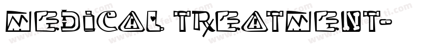 medical treatment字体转换